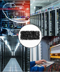 Professional Grade Rack Mount Screws And Cage Nuts Kit With Nylon Washers M6 X 20mm Carbon Steel Hardware For Server Racks Network Cabinets. Storage and installation view.