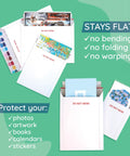 Do Not Bend 25 Pack Rigid Cardboard Mailers 12.75x15 displayed with photos and artwork sealed in mailers