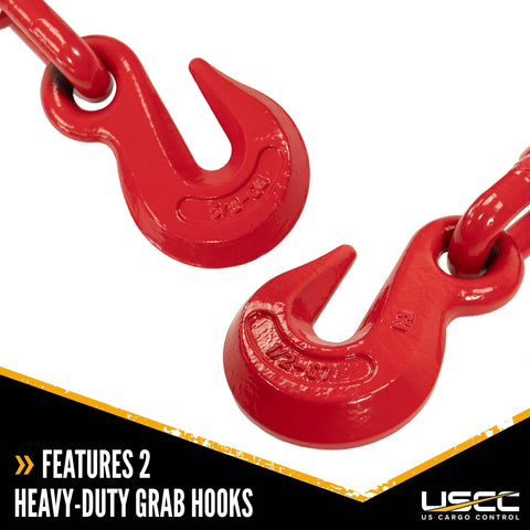 Heavy Duty Ratchet Load Binder Set Four Pack For Flatbed Trailer Or Truck With Thirteen Thousand Pounds Working Load Limit grab hooks