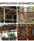 High Performance 2X4 Concealed Joist Hangers With Hardware, Rust Resistant Carbon Steel Swing Brackets used in gazebo and fence applications.