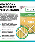 16x25x1 Air Filter MERV 11 Superior Pet And Allergy Defense Electrostatic Pleated HVAC AC Furnace Filter Replacement 4 Pack Made In USA