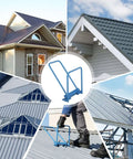 Heavy Duty Standing Seam Roofing Tool Metal Bender 13 X 7.9 Inch Folding Roof Panel Bender in use on metal roofs