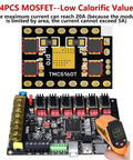 Ultra Quiet SPI Stepper Motor Driver TMC5160T V1.0 with heatsink on control board, high power up to 20A, 4 pack.