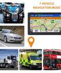 7 Inch Truck GPS Navigator for Cars and RVs with Custom Routing, driver alerts, and 2026 North America Maps displayed