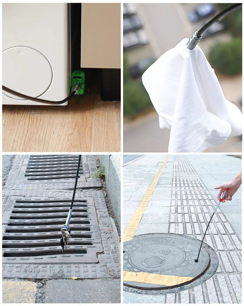 Flexible Grabber Claw Tool Reacher With Four Claws Bendable Hose For Hair Clog Removal In Kitchen Sink Bathroom Drains Toilet Easy To Use Plumbing Snake Tool For Home
