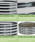Two Pack 2x2x1 Foot Galvanized Raised Garden Bed Planter Set For Backyard Veggies And Flowers with installation steps