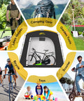 Travel Bike Storage Shed Tent With 40 Percent More Top Space Waterproof Portable Bike Shelter for bikes and outdoor gear