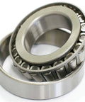 Close-up of bearings from All In One Caster Fork Bearing And Seal Rebuild Kit With Spring Loaded Seal And Bore Sealant For Dirt Proof Performance