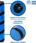 Soft Brush Roll Replacement Set For Shark Vertex And Rotator Upright Vacuums, Compatible With Part 1483FC2000, Pack Of 2