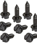 Rustproof License Plate Screws For US Domestic Vehicles Stainless Steel Bolts For Ford Chevy Dodge GMC Jeep Cadillac 8 Pack Black