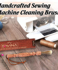 Wooden Lint Brush For Sewing Machines And Sergers With Built In Hanging Strap Cleans Fabric Fibers From Small Corners Handy Pro Grade