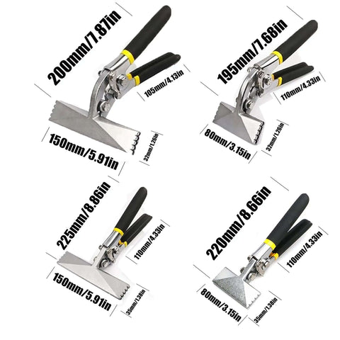 Various sizes of Heavy Duty Bending Pliers For Sheet Metal And Copper Aluminum Trim Manual Crimping Pliers Folding Tool displayed.