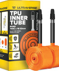 Ultra Lightweight TPU Inner Tube For Road And Gravel Bikes 700x18-32 With 65mm Presta Valve Fits 18C To 32C Tires Package