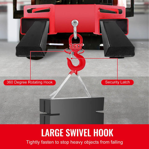 Heavy Duty Forklift Lifting Hook Swivel Attachment For Three Ton Capacity Built Like A Tank To Grip And Haul Heavy Equipment Without Skipping A Beat Or Dropping One Run Smooth As Silk On Every Active Job Site Now
