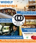 Two Pack Fuel Tank Gasket Kit NBR for boats, cars, and trucks shown with compatible vehicles and gasket image, widely compatible