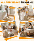 Straight Up Solid Two Pack Wooden Step Stool For Toddlers Totally Anti Slip And Super Secure Perfectly Sized For Potty Training, kids using in bathroom, kitchen, living room, and bedroom.