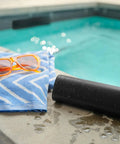 Ultra Compact Waterproof Bluetooth Speaker With 10 Hour Battery IP67 Dustproof And Waterproof Outdoor Ready Precision Drivers Deliver Clearer Sound And Punchy Bass Trueplay Auto Tuning For Rich On The Go Music beside pool