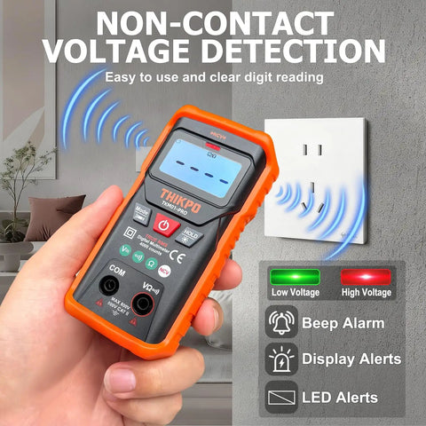 DIY Ready Digital Multimeter With 4000 Counts, NCV, Auto Ranging And Manual Mode, True RMS Readings used for detecting voltage.