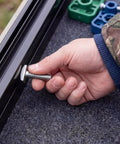 Hand installing Eight Sets Of 5 16 18 T Bolts Nuts And Washers For Boat Rails With Anti Rust Coating Durable Carbon Steel Marine Hardware