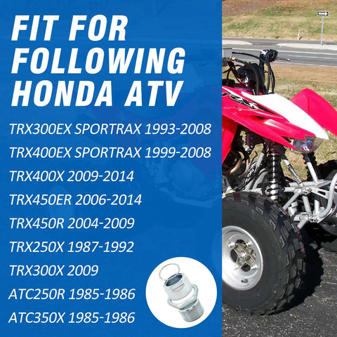 Axle Lock Nut Kit For Honda ATV Models Including TRX300EX TRX400EX TRX400X TRX450R TRX450ER TRX250X TRX300X and compatible models list