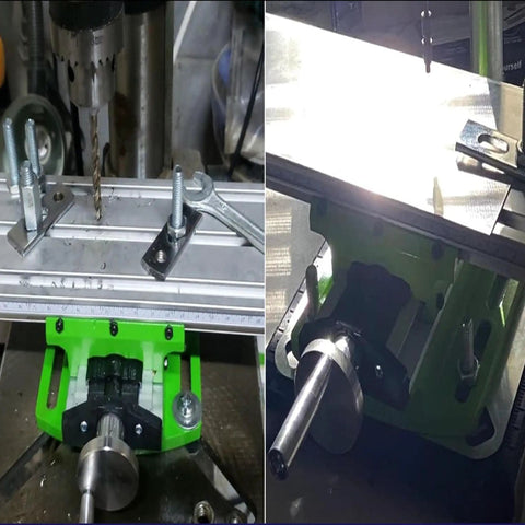 Shop Grade Multifunction Milling Work Table With Cross Travel For Bench Drills Aluminum Dovetail Slide And Precision X Y Movement 310 By 90 mm 200 By 50 mm 80 mm High Built For Real World Machining, close-up view.