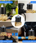 Brass Waterproof Electric Solenoid Valve Half Inch NPT DC12V Normally Closed For Water Oil Gas Air in various control settings