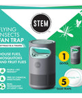 Indoor Bug Trap With Fan And UV Light That Attracts Mosquitoes Fruit Flies And House Flies Plug In Portable Insect Catcher