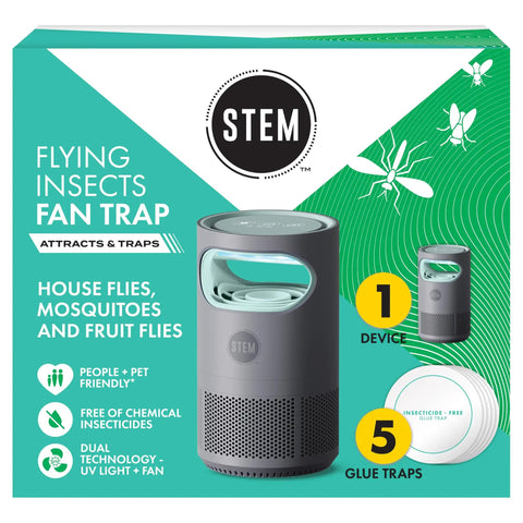 Indoor Bug Trap With Fan And UV Light That Attracts Mosquitoes Fruit Flies And House Flies Plug In Portable Insect Catcher