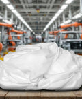 Recycled White Cleaning Rags Bulk 5 Lb Box Lint Free Cotton Cloths for Auto Shop Manufacturing and Janitorial Use