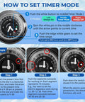 How to set timer mode for Hot Water Recirculating Pump Kit For Tank Water Heater With Programmable Timer.