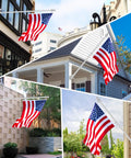 1 Inch Flag Pole Holder For Outdoor House Use, Heavy Duty Aluminum 2 Position Flag Pole Bracket Mount With 3 Fixed Holes
