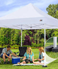 Heavy Duty Canopy Weights Set With Lock Design Pre Filled Cement 4 Pack Totaling 26.4 Lbs keeps gazebo steady on grass