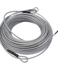 Backyard Zip Line Kit 120 Feet With Stainless Steel Spring Brake Trolley slackline cable coiled for installation