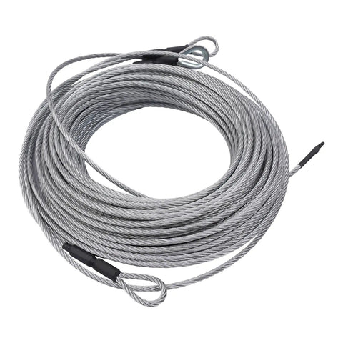 Backyard Zip Line Kit 120 Feet With Stainless Steel Spring Brake Trolley slackline cable coiled for installation