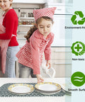 Big 30X16 Inch Silicone Sink Mat For Bottom Drain Flexible Non Slip Kitchen Sink Protector in use with child drying dishes