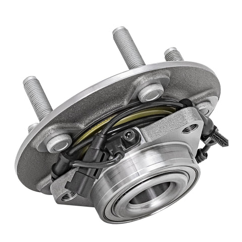 2 Front Wheel Bearing Hubs Set For 2012 To 2018 Ram 1500 Front Replacement 5 Lug 3 Bolt Triangular Flange ABS Sensor