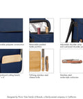 Ultimate Date Night Duo Grab And Go Wine Tote With Cheese Board Two Bottle Insulated Cooler Bag Set components including cutting board and corkscrew.