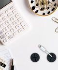 18 Pack Flexible Silicone Desk Cable Grommets With 1 Inch Hole Saw Heavy Duty Cord Hole Covers For Office Tables And Wall Panels Black on workspace.