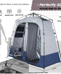 Pop Up Portable Camping Shower Tent Deluxe Changing Room Privacy Shelter Two Rooms With Floor Drain for Beach Camp and Hiking