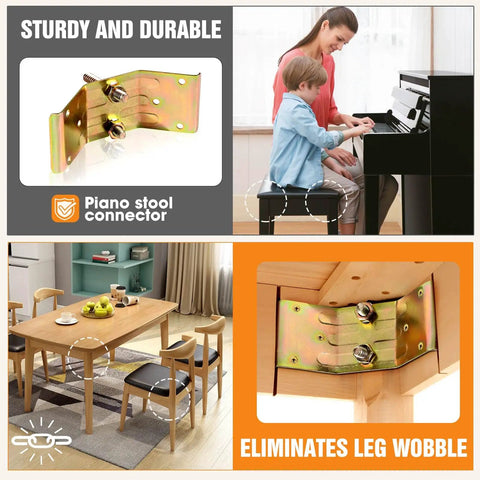 Heavy Duty Table Leg Brackets With Hanger Bolt Driver Kit Sturdy Iron Corner Brace Supports For Wood Furniture Assembly Tough Hardware Deal To Build Rock Solid Shelves Pretty Quick For Any Weekend Warrior Makeover