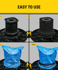 Step-by-step guide for installing Reusable Blue Cloth Filter With Clamp Ring 19-1500 for 5-6 Gallon Wet Dry Vacs