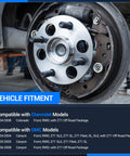 Beefed Up Front Wheel Bearing And Hub Assembly For 2004 To 2008 Chevy Colorado And 2004 To 2008 GMC Canyon RWD With 6 Lug And ABS Front Wheel Hub Kit 2 Pack OEM Grade Replacement For A Smooth Quiet Ride, installed view