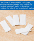 Adhesive strips for 10 Pack Adhesive Pencil Holders For Desk And Wall Silicone Flexible Pen Organizer Teacher Supplies