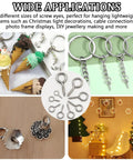 Dang Solid 195 Piece Nickel Plated Eye Screw Assortment Kit Featuring Self Tapping Hooks and Heavy Duty Eyelets in Multiple Inch Sizes for hanging lightweight decorations and DIY projects.