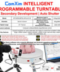 Smart Programmable Motorized Electric Turntable For Photography And 3D Scanning With Auto Shutter Triggers and Smooth Rotating, 32cm diameter setup.