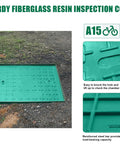 Tough As Nails 20X20X20 Inch Underground Splice Box With Frp Inspection Lid Heavy Duty Polyethylene Distribution Pull Box shown on gravel.
