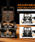 Manual Wire Stripper Machine For 0.06 To 1 Inch Wires, adjustable feed hole plate, aluminum alloy frame
