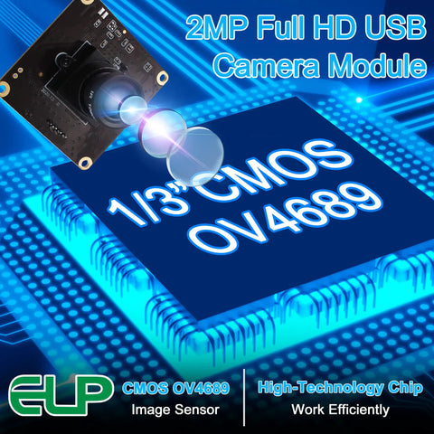 2MP High Speed USB Camera Module For Computer And PC 1080p Full HD UVC Web Camera Board With CMOS OV4689 sensor
