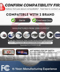 Compatibility chart for Universal Wireless Genie Garage Door Opener Keypad Replacement for Intellicode Genies 1995 to Present