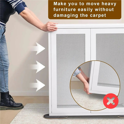 Heavy Duty Furniture Sliders For Hardwood And Carpet Floors 30 Pack 9 5 Inch Plastic Glide Pads used under furniture on carpet